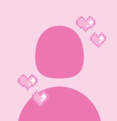 an image of a pink background with hearts