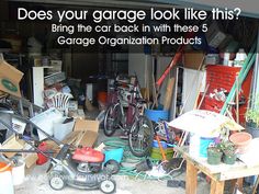 a garage filled with lots of different types of items