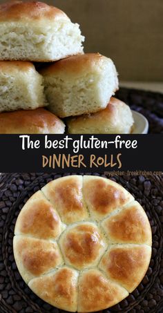 the best gluten - free dinner rolls are made with fresh bread and butter