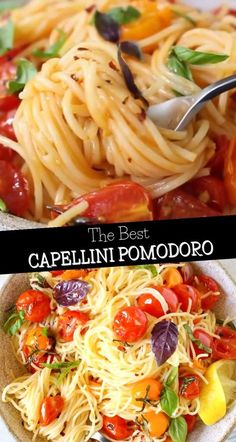 the best cappuccini pomodoro recipe is made with fresh tomatoes and basil