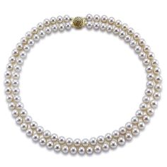 14k Gold Double Strand 8.0-9.0mm White Freshwater Cultured Pearl Necklace AAA Quality 18 Inches. Freshwater cultured pearls. Cultured Pearls import from China, handwork and finished in USA. A Perfect Gift for Your Loves One. Most elegant jewelry boxes with most beautiful presentation. - 14k Gold Double Strand 8.0-9.0mm White Freshwater Cultured Pearl Necklace AAA Quality 18 Inches - Freshwater cultured pearls.Cultured Pearls import from China, handwork and finished in USA. - A Perfect Gift for Y Import From China, Cultured Pearl Necklace, Classy Jewelry, Pearl Types, Freshwater Cultured Pearls, Jewelry Boxes, Elegant Jewelry, Cultured Pearls, Metal Stamping