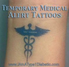 temporary medical alert tattoos on the wrist