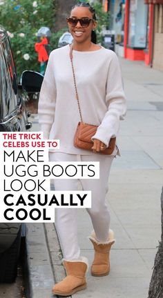 Ugg Tall Boots Outfit, Ugg Boots Outfit Fall, Black Ugg Boots Outfit, Black Uggs Outfit, Beige Sweaters, Sweaters Style