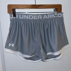 Brand New (Without Tags) Under Armour Running Shorts | Size Youth Large | Color Gray Silver Sporty Sports Bottoms, Under Armour Running, Running Shorts, Kids Bottoms, Under Armour, Gray Color, Running, Brand New, Tags