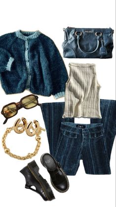 Denim On Denim, Ootd Outfits, Autumn Fits, Mode Vintage, Mode Inspiration, Lookbook Outfits, Fashion Killa