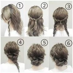 Tuns Bob Lung, Prom Hair Up, Simple Prom Hair, Prom Hairstyles For Short Hair, Quince Hairstyles, Easy Hair Updos, Up Dos For Medium Hair, Updos For Medium Length Hair