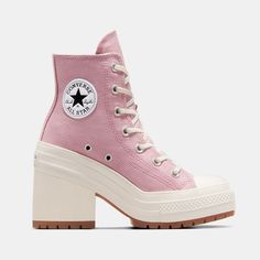 Chuck 70 De Luxe Heel, Converse Heels, Zapatillas All Star, Cute Converse Shoes, Cute Converse, Womens High Top Shoes, Dr Shoes, Preppy Shoes, Pretty Shoes Sneakers