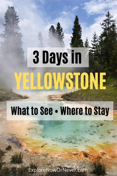 three days in yellowstone what to see and where to stay - explorenow never com