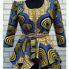 Ankara Peplum Tops, Ethno Style, Afrikaanse Mode, Peplum Tops, Ankara Style, African Inspired Fashion