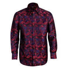 Kensington Paisley Jacquard Shirt Elevate Your Style with a Touch of Sophistication. Add elegance to your wardrobe with our stunning Paisley Jacquard Shirt. This shirt is made from high-quality materials and features an intricate paisley jacquard pattern that adds depth and texture to your look.  Product Details: Made from 100% polyester for a comfortable fit Classic collar and button cuffs for a timeless look Relaxed fit for stylish and comfortable wear Perfect for formal events, weddings, or s Spring Suit, Jacquard Shirt, Brand Magazine, Jacquard Pattern, Blazer With Jeans, Fashion Jewellery, Independent Designers Fashion, Classic Shirt, Badger