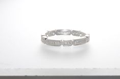 Sterling Silver Cubic Zirconia Elaborate Segmented Eternity Ring 3mm Wide Band - Jewelryland.com Stackable Cubic Zirconia Eternity Band Dazzling Style, Dazzling Stackable Cubic Zirconia Eternity Band, Dazzling Cubic Zirconia Stackable Eternity Band, Dazzling Half Eternity Cubic Zirconia Band, Adjustable Prong Setting Cubic Zirconia Eternity Band, Adjustable Half Eternity Band In Cubic Zirconia, Adjustable Cubic Zirconia Round Cut Eternity Band, Adjustable Silver Half Eternity Band, Dazzling Cubic Zirconia Eternity Band With Pave Setting