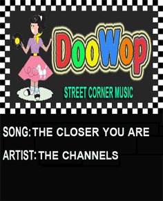 the logo for doowop street corner music, which is featured in an advertisement