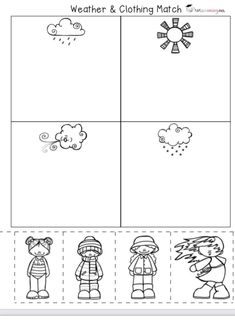 the weather and clothing match worksheet