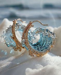 Wave Jewelry, Ocean Necklace, Wave Necklace, Packing Jewelry, Ocean Jewelry, Mors Dag, Ocean Wave, Pretty Jewellery, Beach Jewelry