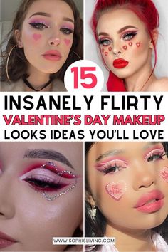 Day Date Makeup, Day Eye Makeup, Makeup Looks Ideas, Heart Makeup, Day Makeup Looks