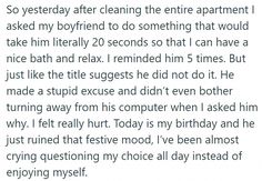 "How can I finally make him realize he is hurting me?" Emotionally Neglected, Funny Texts From Parents, Relationship Struggles, Today Is My Birthday, After Marriage, Emotional Wellbeing, Emotional Connection, Emotional Wellness, Healthy Relationships