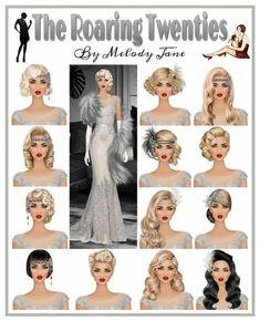 Great Gatsby Dress Ideas Prom, 1920s Hair Hat, Gaspy Outfits Roaring 20s, 1920s Bridal Headpiece, 1920s Wedding Hair Long, Formal Vintage Hairstyles, 1920s Black Women Fashion, Great Gatsby Updo Hairstyles