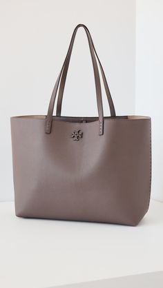 Fast Free Shipping & Free Returns on Tory Burch Mcgraw Tote at Shopbop. Shop new arrivals from Tory Burch at Shopbop.com Tory Burch Tote, Classic American Style, Tory Burch Bag, Black Tote Bag, Free Bag, Leather Tote Bag, Womens Tote Bags, Pebbled Leather, Cowhide Leather