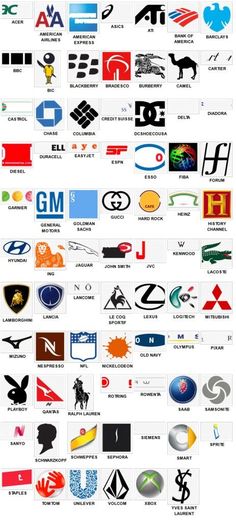 many different logos are shown together in this image, and there is no image to describe