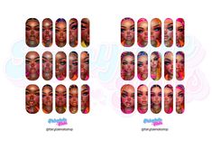 PLEASE READ DESCRIPTION Bratz Baddies Decals 40MM Waterslide Nail Decals 40mm Fits Medium to Long Nails Tips  A sheet of water-slide nail decals for each finger size. Full application instructions provided. Decals will be shipped within 5 business days. Please allow time for printing and drying. PLEASE READ ALL OF THIS WATERSLIDE decals are NOT stickers, they are very similar to temporary tattoos we all wore as children. They do not have an adhesive backing and must be sealed with a top coat (preferrably gel) or acrylic for longer wear. Decals can be applied to natural nails, acrylic nails and press on nails. If you choose to have your decals printed on CLEAR/TRANSPARENT paper then it is best  to wear a light polish behind the decal in order for the image to show clearly, as the decal prin Long Nails Tips, Waterslide Decal Paper, Waterslide Nail Decals, Waterslide Paper, Waterslide Decals, Decal Paper, Transparent Paper, Nails Tips, Nail Length