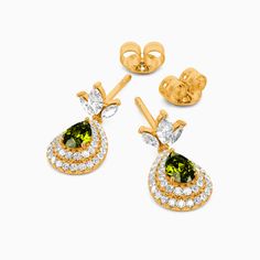 Fancy, flashy, and everything in between is what this must-have pair of earrings can bring you! This design features a gorgeous avocado pattern with marquise-cut stone as its leaves and other round-cut accents as its frame. Fits beautifully well with your daily look! Carat Weight: 1.372 ctStone Size: 1.5*3,2*4,0.8,0.9,3*5 mmStone Type: Moissanite/GemstoneNumber of Stones: 88 Stone Shape: Marquise, Round, PearStone Color: OptionalWidth: 7 mmHeight: 15.2 mmThickness: 3.6 mmMaterial: 10K/14K/18K So Avocado Pattern, Marquise Cut, Pear Cut, Daily Look, Christmas Sale, How To Better Yourself, Personalized Jewelry, Round Cut, Design Features