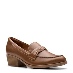 PRICES MAY VARY. Braided straps on the vamp add a modern flair to this leather slip-on Fabric lining and Ultimate Comfort footbed keep your feet pampered throughout the day Low stacked block heel lends subtle elegance Round moc toe Oxford Pumps, Clarks Women's, Shoe Insoles, Womens Clarks, Kids Sandals, Shoe Care, Leather Slip Ons, Work Boots, Loafers For Women