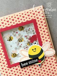 a card made with the bee mine stamp set