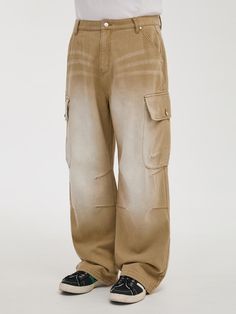 It is a wide fit denim pant designed for unisex. The pant has features of parachute pant and cargo pockets, which make the pant have trendy silhouette. The pant is finished with the brand’s own metal buttons, rivet, and leather label.- Wide fit- Side pockets- Cargo pockets- Back pockets with letter embroidery Parachute Pant, Parachute Cargo, Leather Label, Letter Embroidery, Pants Design, Washed Denim, Denim Pant, Metal Buttons, Denim Wash