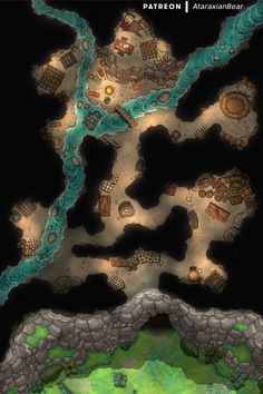 an image of a map that looks like it is in the middle of a game