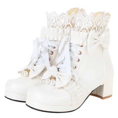 PRICES MAY VARY. APPROX MEASUREMENTS: The lolita boots heel height: 4cm,1.57"; Shaft Length : 20cm,7.87"; Top Opening Circumference: 25cm,9.44" COLOR:The kawaii shoes for women with Black white and pink,closed toe boots, block heel with a soft insole and additional design to ensure maximum comfortable. CLOSURE TYPE:Sweet lace up ankle boots,artificial wool inside design,very comfortable and suitable at all seasons. SUITABLE FOR ALL OF THE OCCASION – Classic style will be suitable for all kinds o Goth Platform Boots, Goth Platforms, Gothic Cosplay, Ankle Boots Lace, Platform Boots Chunky, Punk Shoes, Chunky Heel Ankle Boots, Kawaii Shoes, Comfort Shoes Women