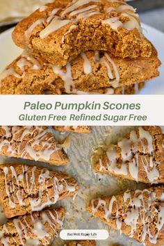 the recipe for pale pumpkin scones is shown