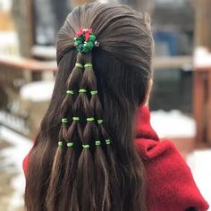 25+ Crazy Christmas Hairstyles - HubPages Cute Christmas Hairstyles, Whoville Hair, Christmas Tree Hair, Christmas Party Hairstyles, Christmas Hairstyles, Holiday Hairstyles, Crazy Hair Days, Creative Hairstyles, Popular Hairstyles