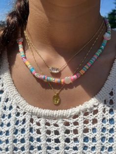 The cutest summer necklace to wear! It is so colorful and handmade with love. Summer Necklace, Shell Necklace, Beaded Necklaces, Shell Necklaces, Handmade With Love, Wear It, The Cutest, Necklace Etsy, With Love