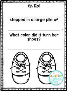 a pair of shoes worksheet for children