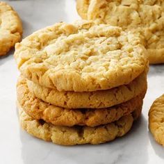 several cookies stacked on top of each other