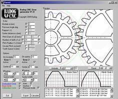 an image of a computer screen showing the design process for a paper clock with gears on it