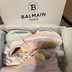 Brand New Never Worn, Not Made For Women With Fat Feet In My Opinion.. Make Me An Offer Balmain Sneakers Woman Outfit, Balmain Sneakers, Balmain Shoes, Sneaker Outfits Women, Sneaker Boutique, Woman Outfit, Sock Sneakers, Balmain Paris, Luxury Sneakers