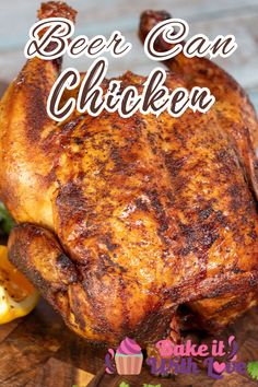 Smoked Beer Can Chicken Smoked Beer Can Chicken, Can Cooker, Grilled Whole Chicken, Can Chicken Recipes, Beer Chicken, Can Chicken, Beer Can Chicken, Whole Chicken Recipes, Stuffed Whole Chicken