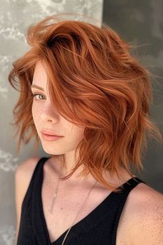 Short Auburn Hair, Auburn Bob, Red Bob Hair, Lob Hair, Clipin Hair Extensions, Venus Of Willendorf, Auburn Color, Female Faces, Wavy Lob