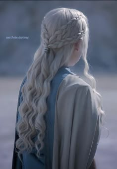 Elven Hairstyles, Khaleesi Hair, Medieval Hairstyles, House Targaryen, Mother Of Dragons