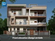 frontelevation, koloapp, kerala, exterior, jaipur 3ds Max Design, Cottage House Exterior, Front Elevation Design, Plain Face, Rajasthan Jaipur, Building Elevation, Front Elevation Designs, Model House, Model House Plan