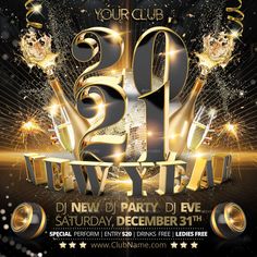 new year's eve party flyer template