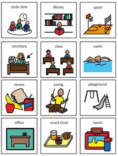 an image of children's activities to learn in the classroom, including reading and playing