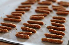 the sausages are ready to be cooked in the oven