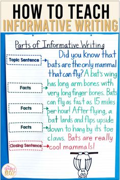 an informative writing activity for kids to learn how to teach informative writing in the classroom