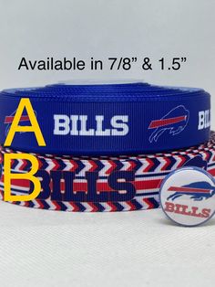 buffalo bills dog collars and leashes available in 7 / 8 & 1 / 5