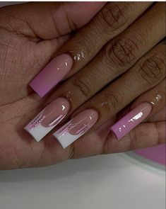 Pattern Nails, Nyc Nails, Queens Nyc, Nail Collection, Acrylic Toe Nails, Her Nails, Work Nails, Queens Ny, Short Square Acrylic Nails