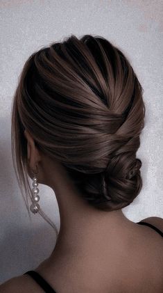 Bridesmade Hair, Guest Hair, Hair Aesthetic, Bridesmaid Hair Updo, Low Bun, Hair Up Styles