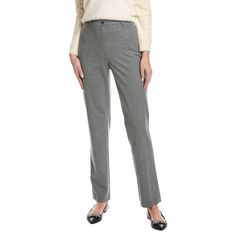 About The Brand: All-American Styles For Easy Glamour And Luxurious Living. St. Tropical Samantha Wool-Blend Pant In Banker Melange With Belt Loops And Four-Pocket Styling Inseam Approximately 32in Model Is 5'10 And Is Wearing A Size 10. Measurements May Vary Slightly By Size. Zip Fly With Button Closure 96% Wool, 4% Elastane Dry Clean Only Made In Italy Luxury Wool Dress Pants With Pockets, Luxury Gray Straight Dress Pants, Luxury Gray Straight Leg Dress Pants, Luxury Wool Straight Dress Pants, Luxury Straight Leg Dress Pants With Belt Loops, Luxury Bermuda Shorts With Belt Loops For Spring, Luxury Bermuda Shorts With Pockets, Luxury Bermuda Shorts With Belt Loops, Sequin Pant