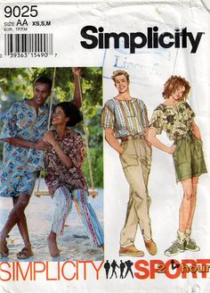 an image of two people in different outfits on the cover of a sewing pattern book